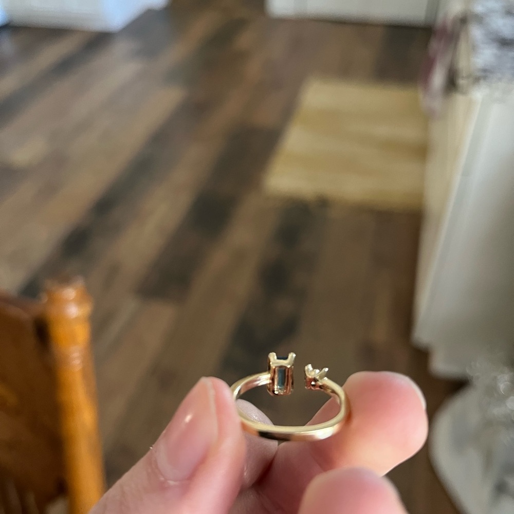 14k Gold Topaz & Citrine Ring - Picture 5 of 10